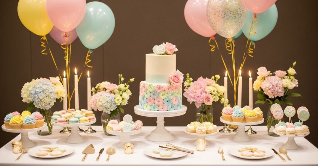 Cake Table Centrepiece Styling