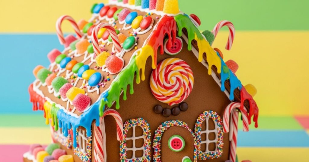 Candy Explosion Gingerbread House