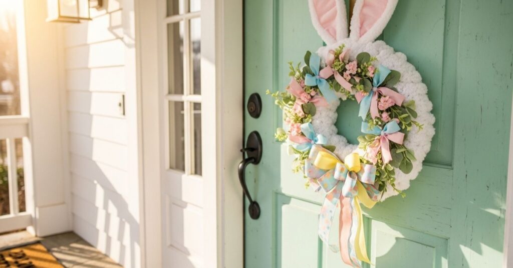 Classic Easter Bunny Wreath