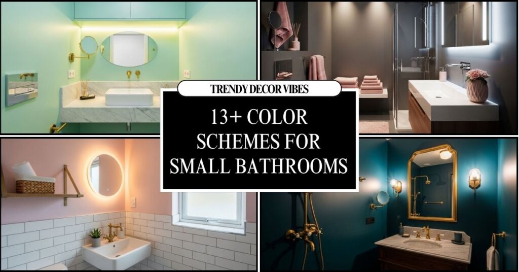 Cozy Color Schemes For Small Bathrooms