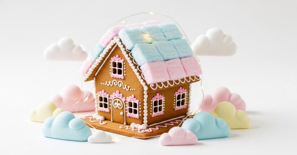 Cotton Candy Pink Gingerbread Dream House