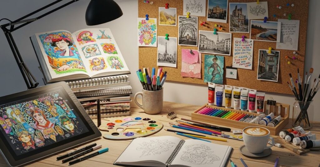 Creative Desk Setup Ideas for Artists & Designers