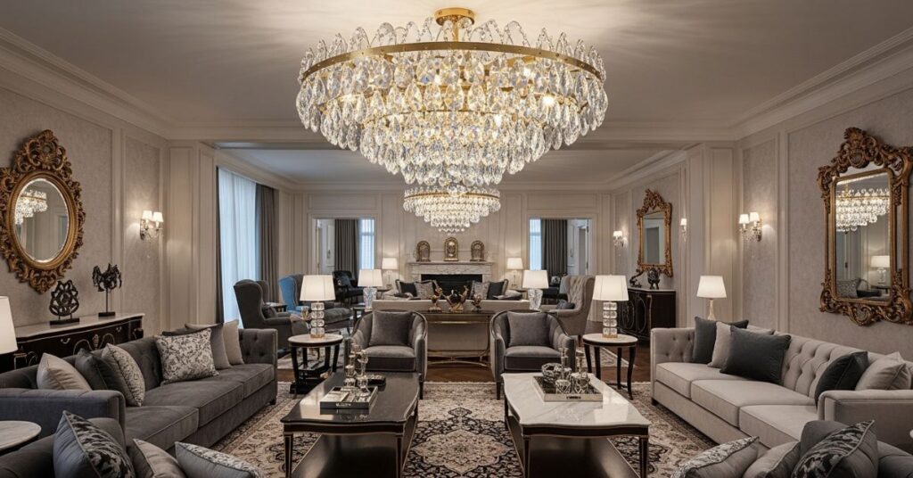 Crystal Ceiling Lights for Glam Interiors