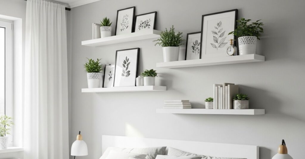 DIY Floating Shelves Using IKEA LACK Shelves