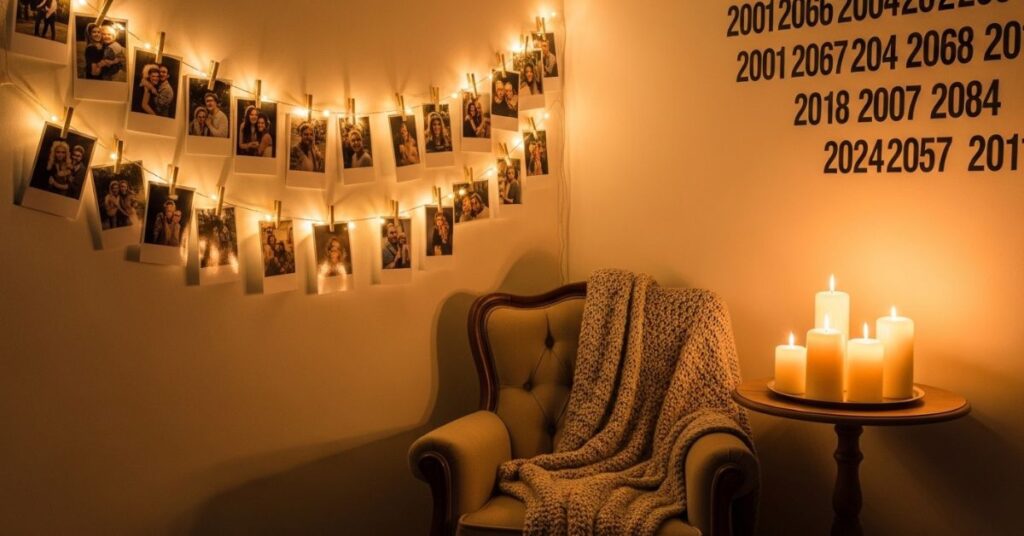 DIY Photo Memory Corner for the Past Year