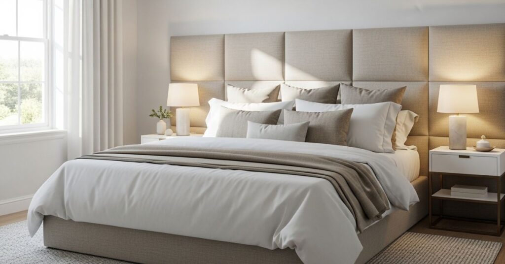 DIY Upholstered Headboard Using IKEA Products