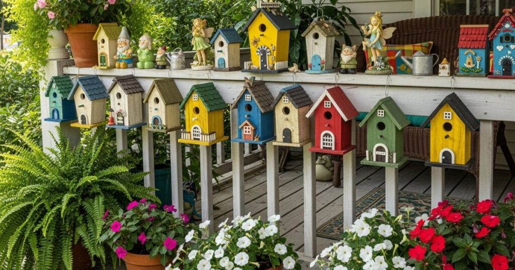 Decorative Birdhouses and Garden Accents