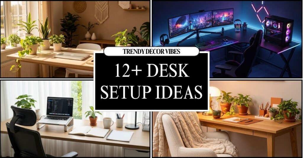 Desk Setup Ideas That Instantly Boost Focus & Style
