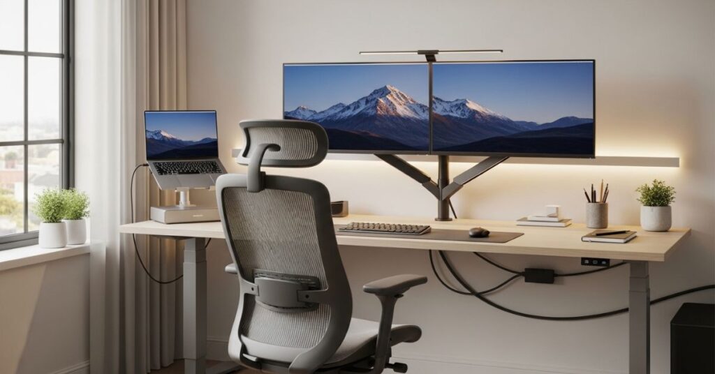 Dual Monitor Desk Setup Ideas for Efficiency