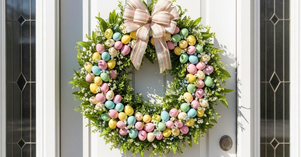 Egg-Shaped Door Wreath