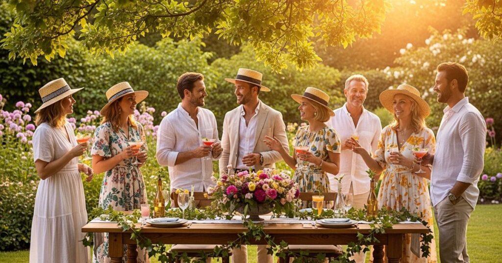 Fashionable Attire for Garden Guests