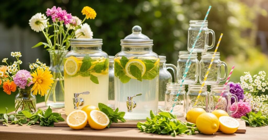 Fresh Lemonade Drink Bar Station