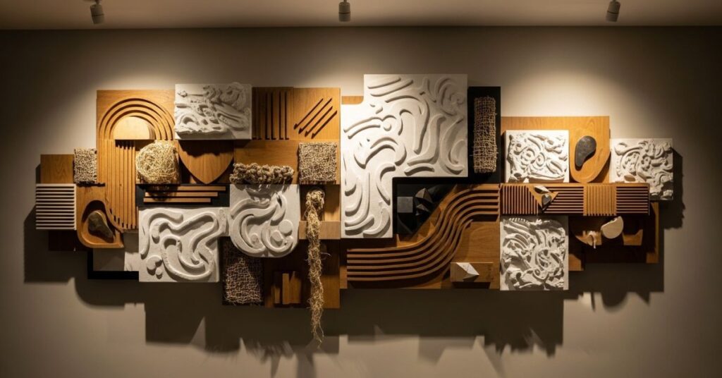 Funky Wall Art with 3D Textures
