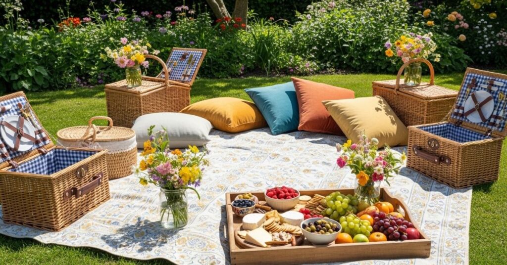 Garden Picnic Party Setup