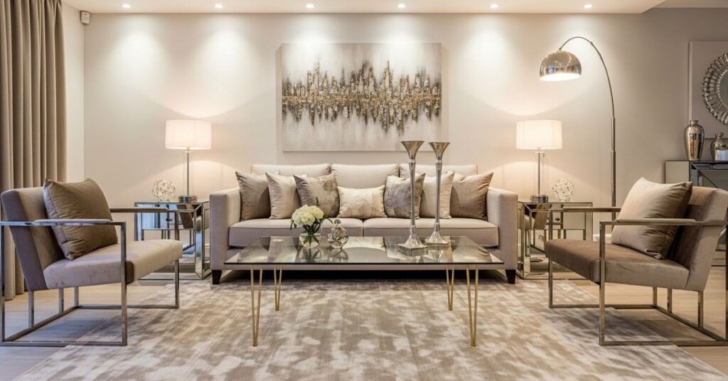 Glass and Metal Furniture for a Luxury Look