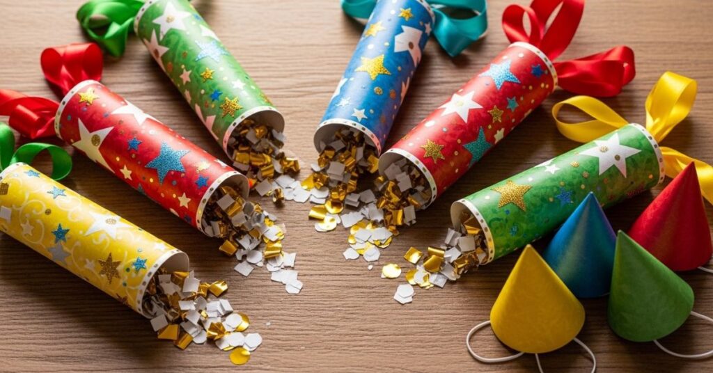 Handmade Confetti Party Poppers