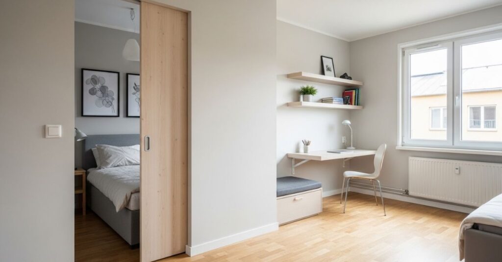 Hidden Pocket Sliding Doors for Small Spaces