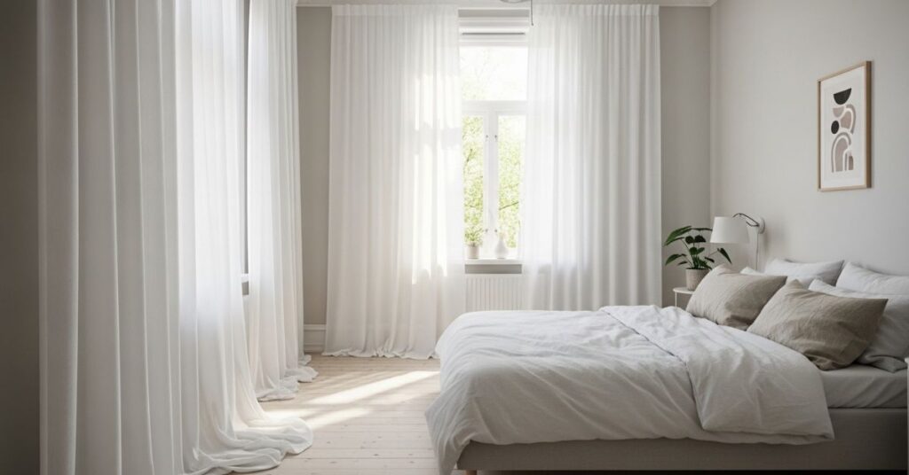 IKEA Curtain Hack to Make Ceilings Look Higher