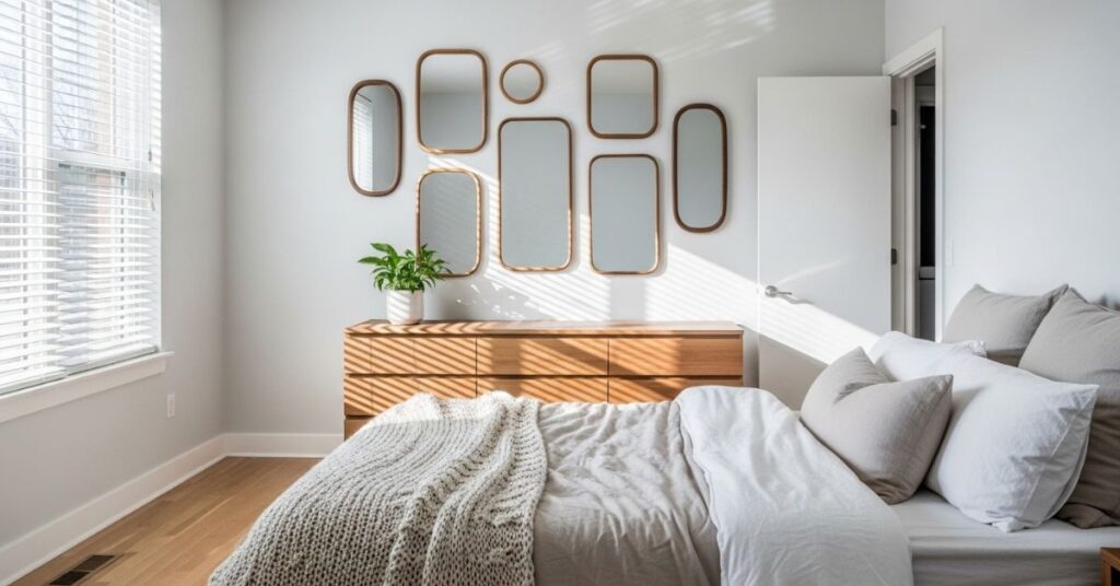 IKEA Mirror Wall Hack for a Brighter Bedroom