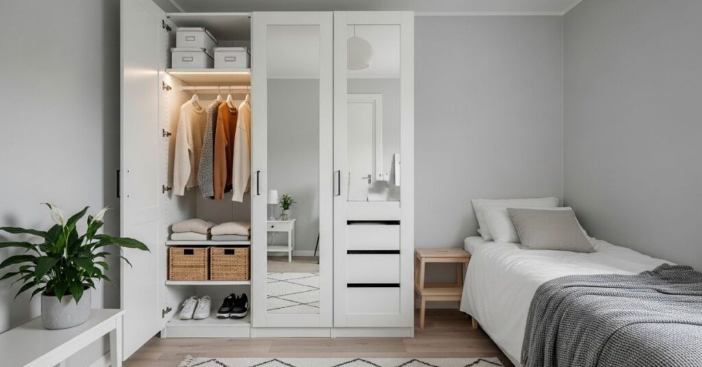 IKEA PAX Closet Hack for Small Bedrooms