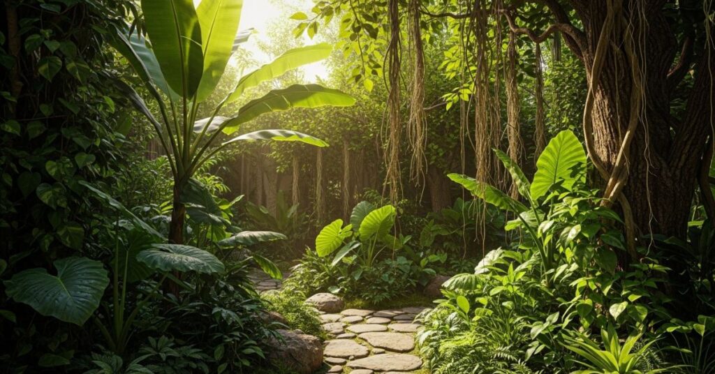 Lush Green Courtyard Garden Ideas