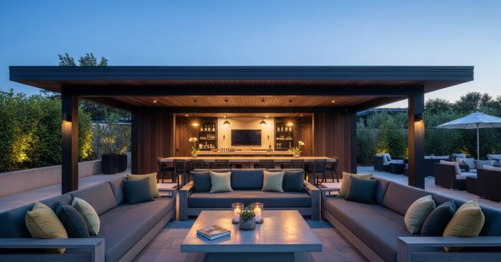 Luxury Outdoor Lounge Pavilion