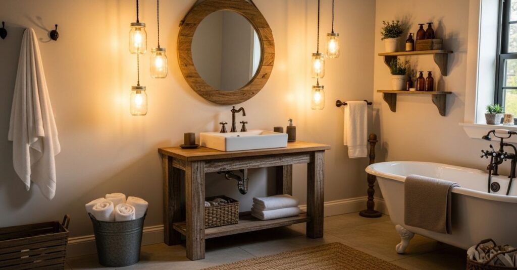 Mason Jar Light Fixtures DIY Style