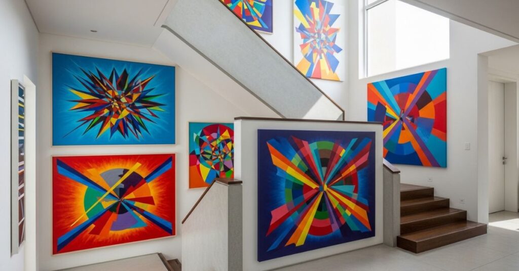 Modern Abstract Art Display