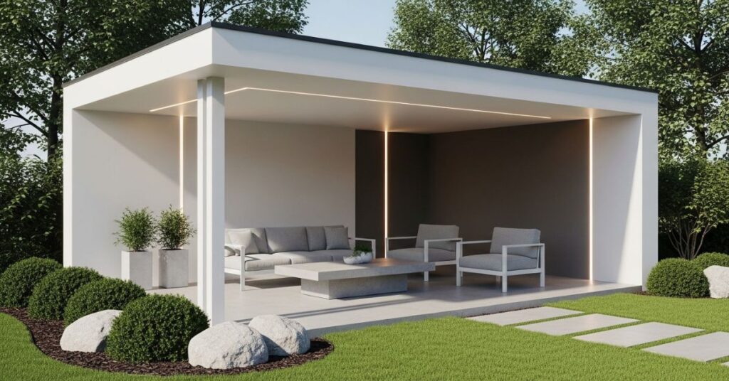 Modern Minimalist Backyard Pavilion