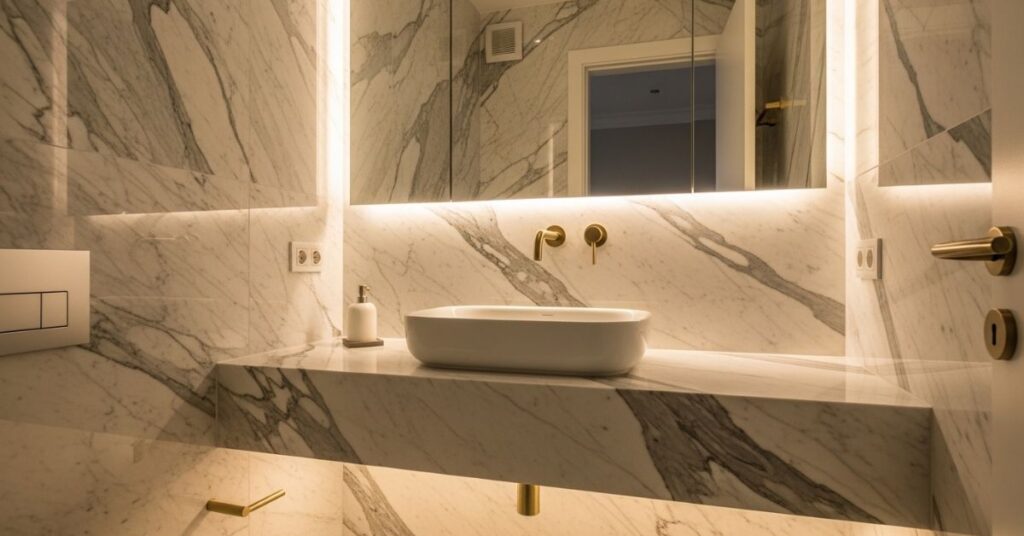 Natural Stone and Marble Powder Rooms