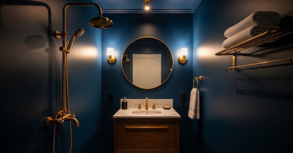 Navy Blue and Gold Luxe Touch