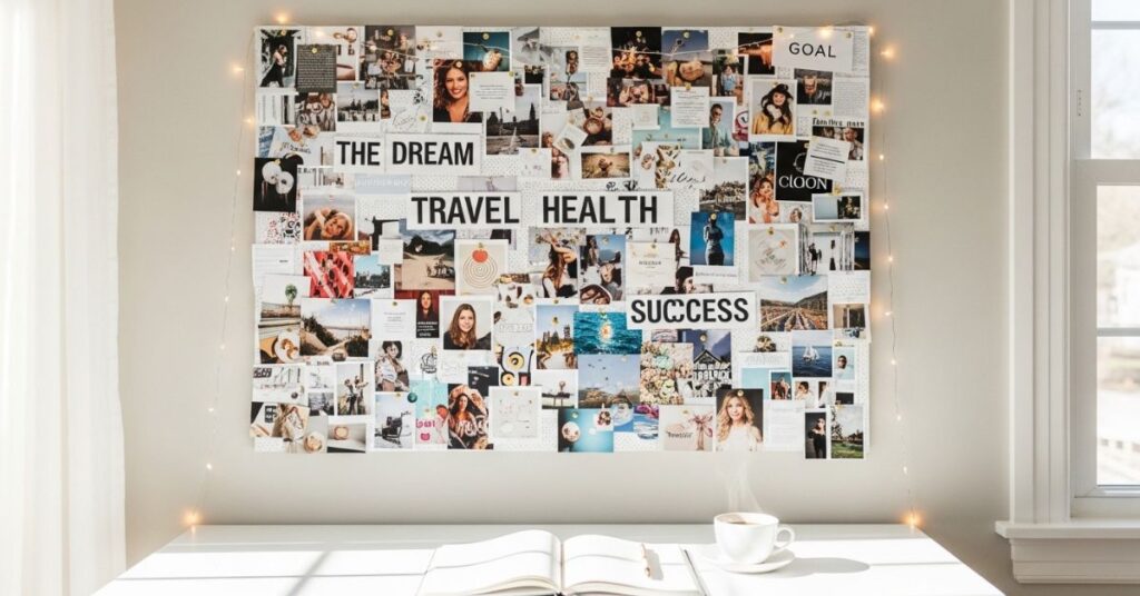 New Year Resolution Vision Board Wall