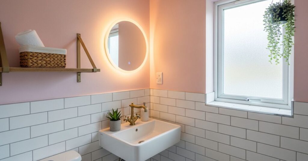 Pastel Pink and White Serenity