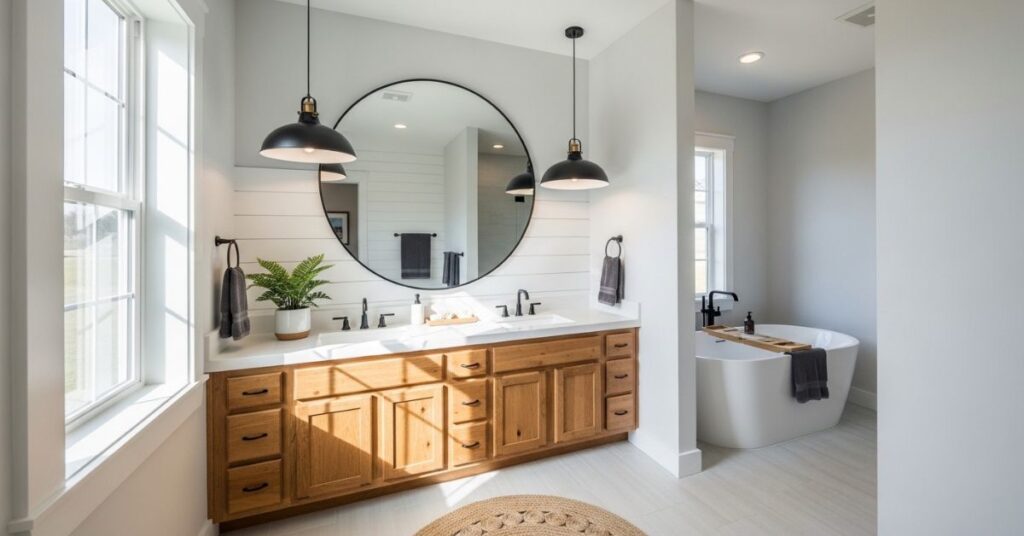 Pendant Lights Over Vanity Area