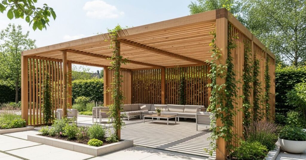 Pergola-Style Open Pavilion