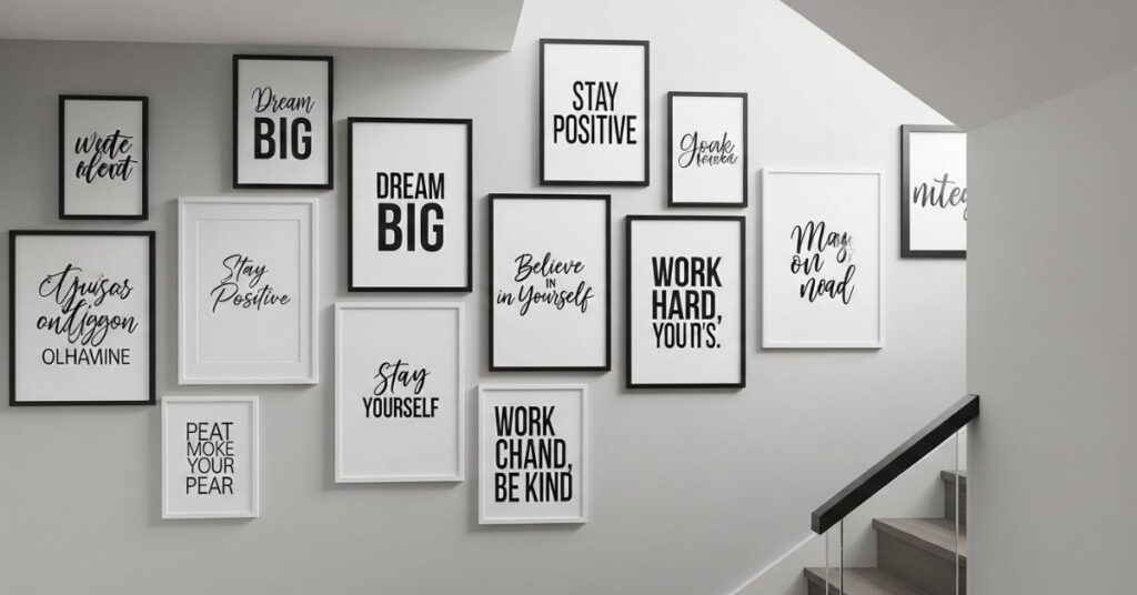 Personalized Typography & Quote Wall