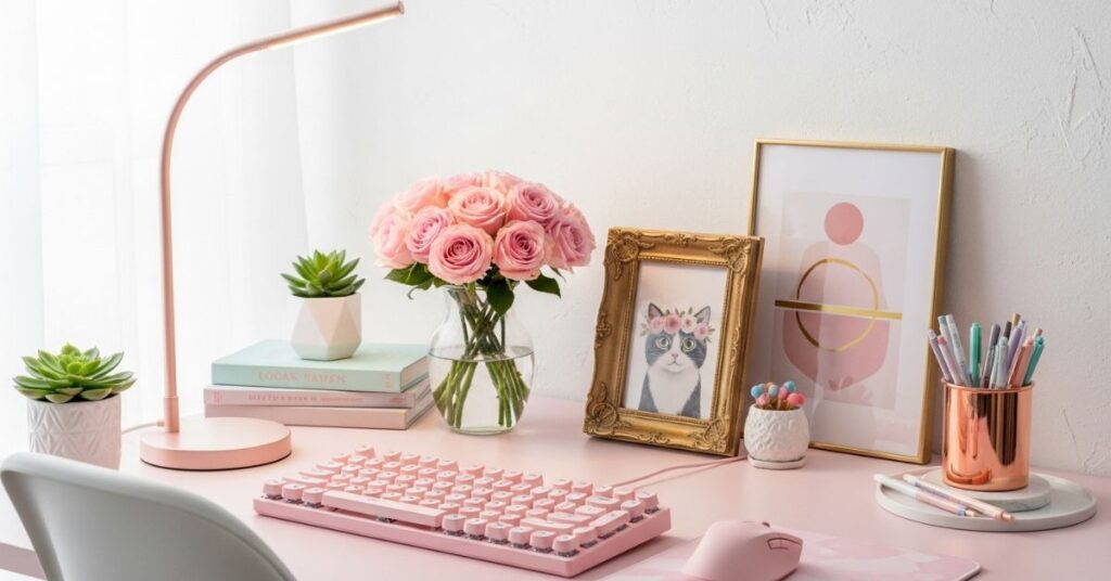 Pink Desk Setup Ideas for a Cute Aesthetic