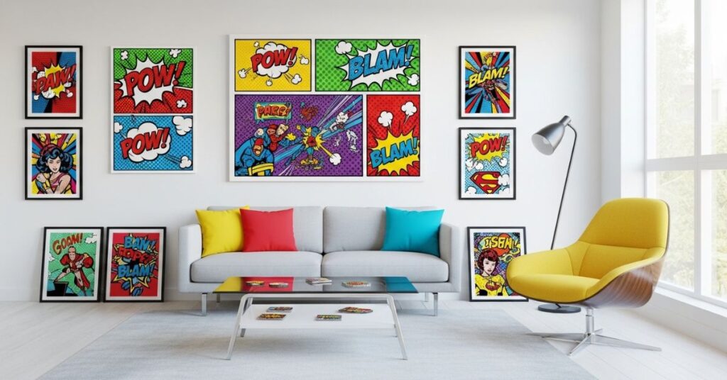 Pop Art Style Funky Wall Art