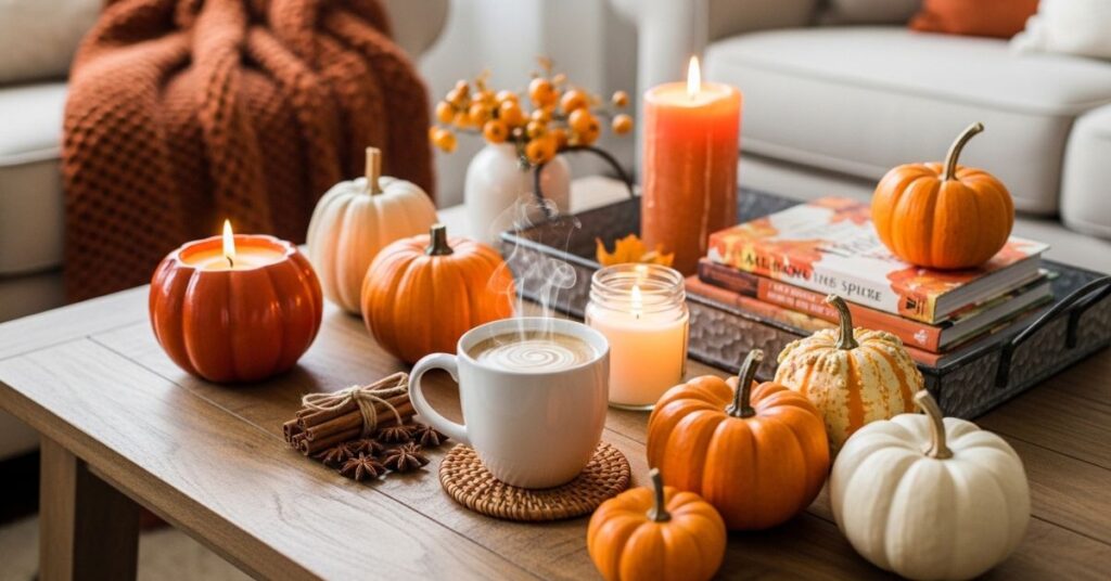 Pumpkin Spice-Themed Coffee Table