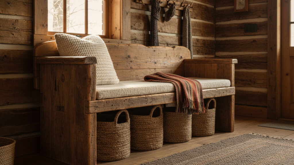 Rustic Benches for Entryways and Dining Areas