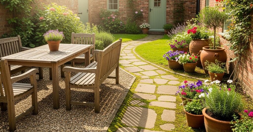 Rustic Courtyard Garden Ideas with Natural Charm