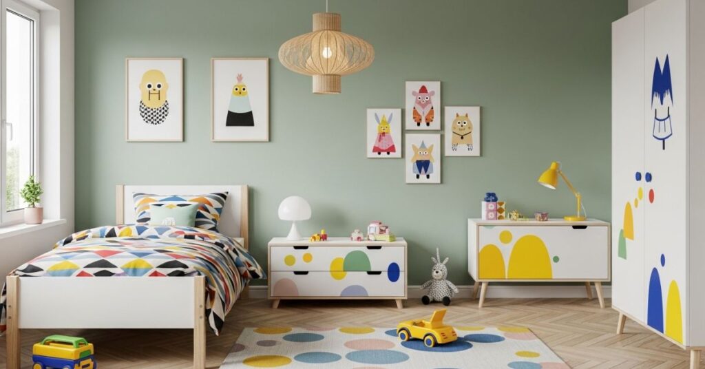 Sage Green Kids’ Bedroom Ideas
