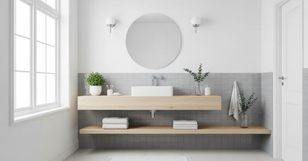 Scandinavian Inspired Neutral Bathroom