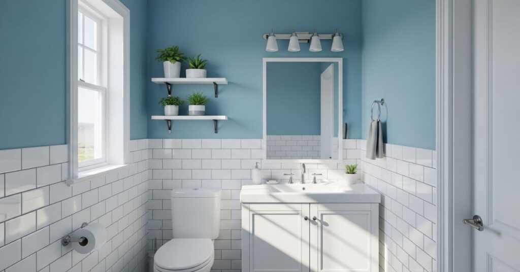 Sky Blue and White Freshness