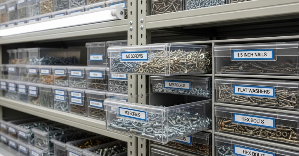 Storage Bins & Small Parts Organizers