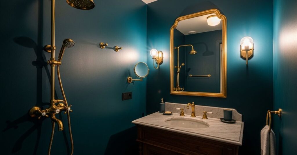Teal and Brass Statement Style