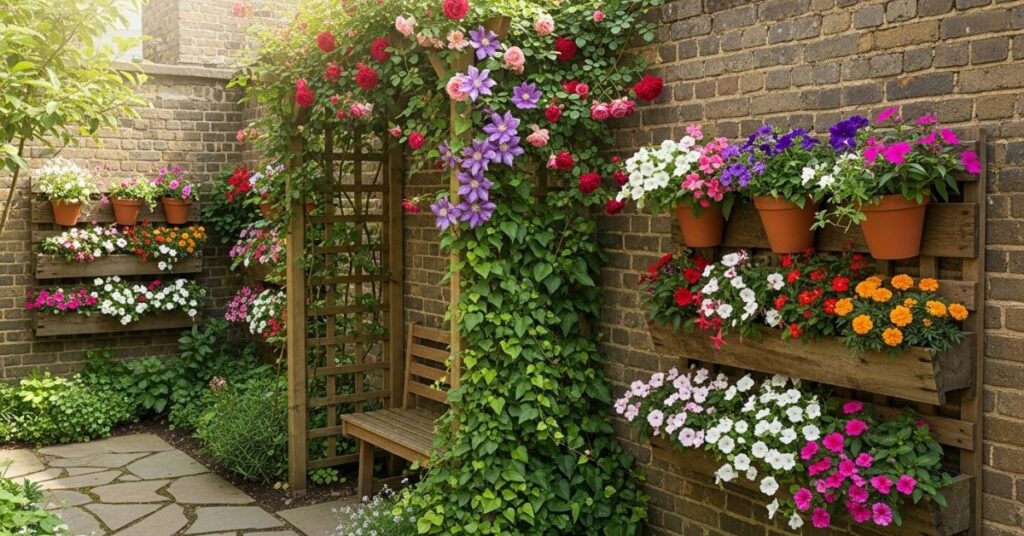 Vertical Gardening in a Cottage Style