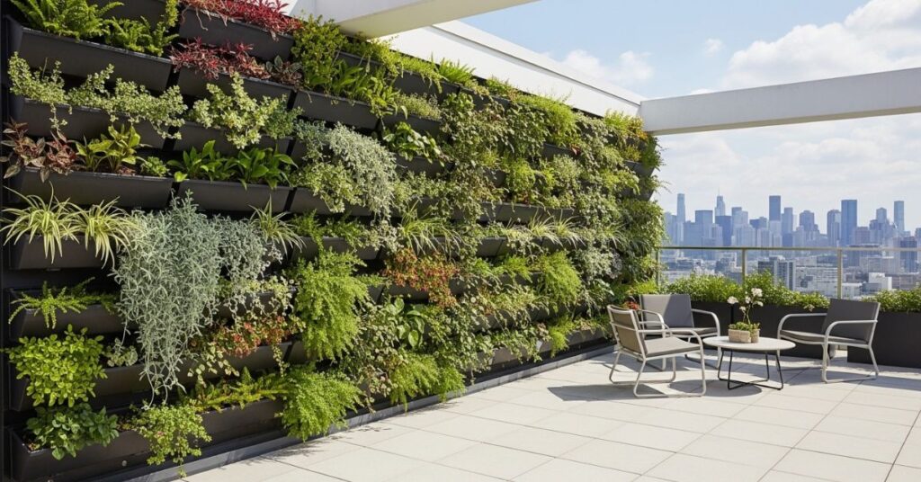 Vertical Rooftop Garden Wall