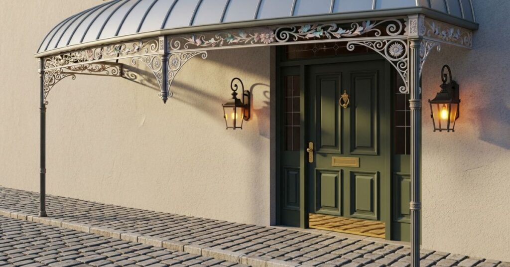 Vintage-Inspired Curved Awnings