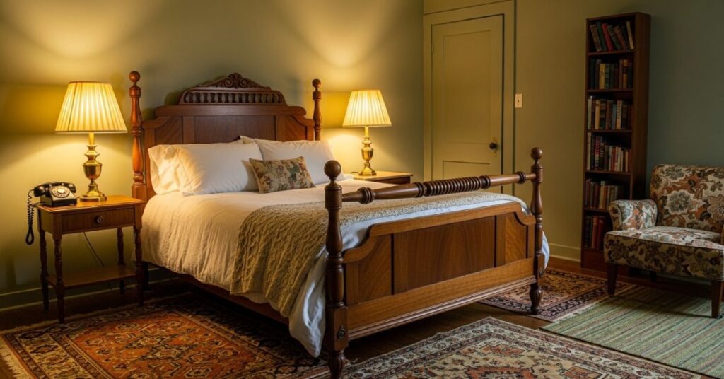 Vintage-Inspired Sage Green Bedroom Style